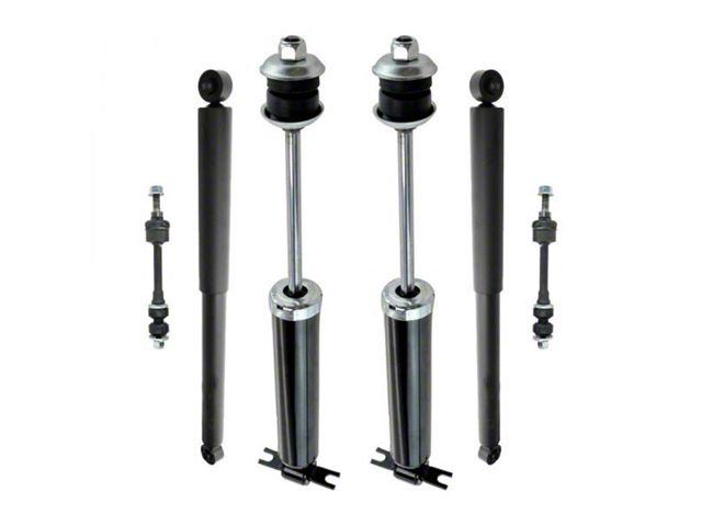 Front and Rear Shocks with Sway Bar Links (06-08 2WD RAM 1500 Mega Cab)