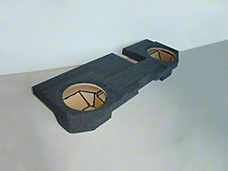 Single 8-Inch Subwoofer Box; Poly Coated (02-08 RAM 1500 Quad Cab)