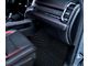 Single Layer Diamond Front and Rear Floor Mats; Black and Black Stitching (19-24 RAM 1500 Crew Cab w/ Front Bucket Seats)