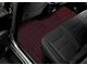 Single Layer Diamond Front and Rear Floor Mats; Black and Red Stitching (09-18 RAM 1500 Quad Cab w/ Front Bucket Seats)