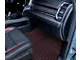 Single Layer Diamond Front and Rear Floor Mats; Black and Red Stitching (19-24 RAM 1500 Crew Cab w/ Front Bucket Seats)