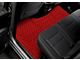 Single Layer Diamond Front and Rear Floor Mats; Full Red (09-18 RAM 1500 Quad Cab w/ Front Bench Seat)