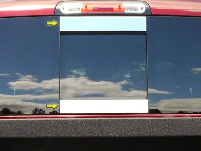 Sliding Rear Window Trim Accents; Stainless Steel (19-24 RAM 1500)