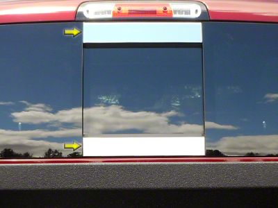 Sliding Rear Window Trim Accents; Stainless Steel (19-25 RAM 1500)