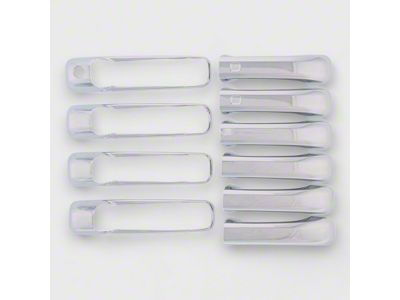 Smart Key Door Handle Snap-On Covers; Chrome (13-18 RAM 1500 Crew Cab)