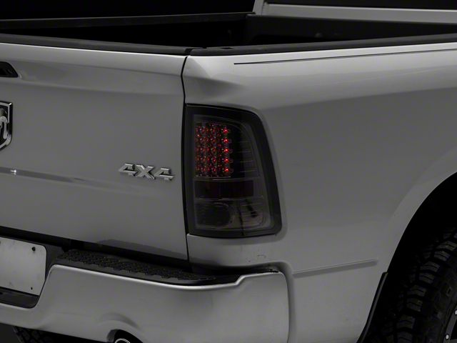 LED Tail Lights; Chrome Housing; Smoked Lens (09-18 RAM 1500 w/ Factory Halogen Tail Lights)