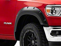 Smooth Fender Flares; Gloss Black (19-24 RAM 1500, Excluding TRX)