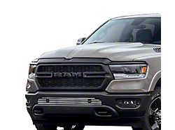 Stainless Steel Billet Lower Bumper Grille Insert; Polished (19-23 RAM 1500 w/ Front Parking Sensors, Excluding Rebel & TRX)