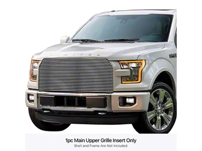 Stainless Steel Billet Lower Bumper Grille Insert; Polished (06-08 RAM 1500 Sport w/o Tow Hooks)