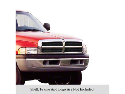 Stainless Steel Billet Upper Grille; Black (94-01 RAM 1500, Excluding Sport)
