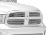 Stainless Steel Billet Upper Grille Overlay; Chrome (13-18 RAM 1500)