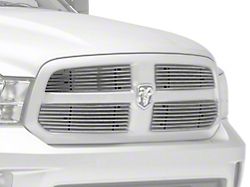 Stainless Steel Billet Upper Grille Overlay; Chrome (13-18 RAM 1500)