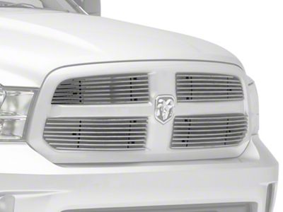 Stainless Steel Billet Upper Grille Overlay; Chrome (13-18 RAM 1500)