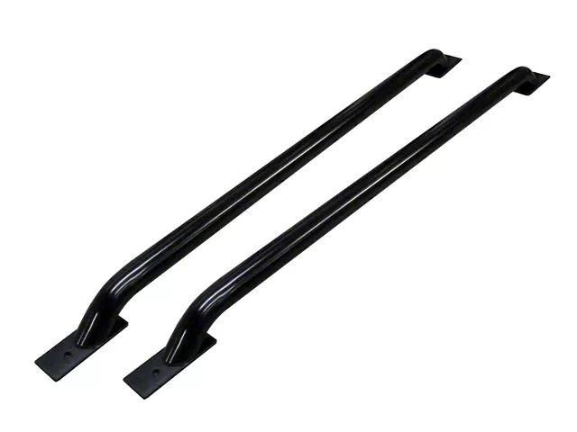 Stake Pocket Bed Rails; Black (06-18 RAM 1500 w/ 6.4-Foot Box)