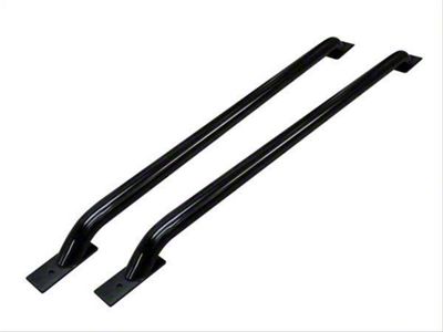 Stake Pocket Bed Rails; Black (02-03 RAM 1500 w/ 8-Foot Box)