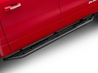 Star Armor Side Step Bars; Textured Black (19-25 RAM 1500 Crew Cab)