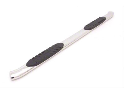 5-Inch Oval Curved Nerf Side Step Bars; Polished Stainless (19-25 RAM 1500 Crew Cab)