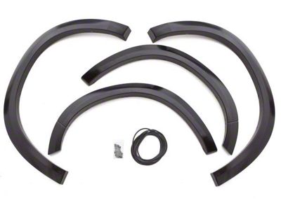 Elite Series Sport Style Fender Flares; Front and Rear; Smooth Black (09-18 RAM 1500, Excluding Express, Rebel & Sport)