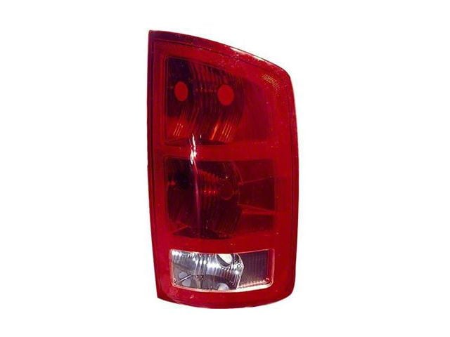 CAPA Replacement Tail Light; Chrome Housing; Red/Clear Lens; Driver Side (02-06 RAM 1500)