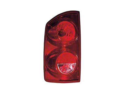 Replacement Tail Light; Chrome Housing; Red/Clear Lens; Driver Side (07-08 RAM 1500)