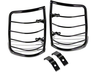 Tail Light Guards; Black (09-18 RAM 1500)