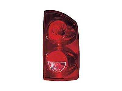 Replacement Tail Light; Chrome Housing; Red/Clear Lens; Passenger Side (07-08 RAM 1500)