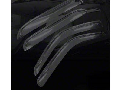 Tape-On Rain Guards; Front and Rear; Smoke (19-25 RAM 1500 Quad Cab)