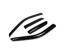 Tape-On Wind Deflectors Window Visors; Smoked (09-18 RAM 1500 Quad Cab)