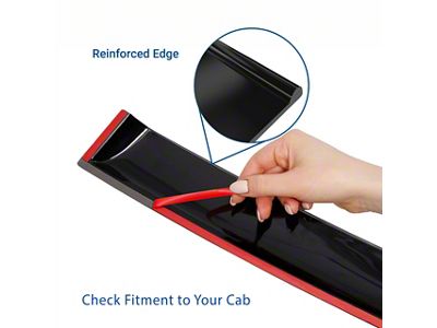Tape-On Window Deflectors (09-18 RAM 1500 Quad Cab)