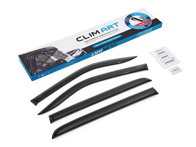 Tape-On Window Deflectors (19-25 RAM 1500 Crew Cab)