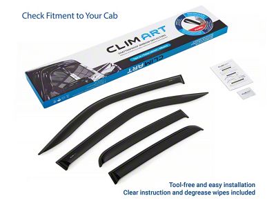 Tape-On Window Deflectors (19-25 RAM 1500 Quad Cab)