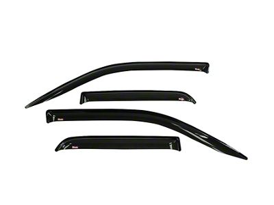 Tape-On Window Deflectors; Front and Rear; Smoke (19-25 RAM 1500 Quad Cab)