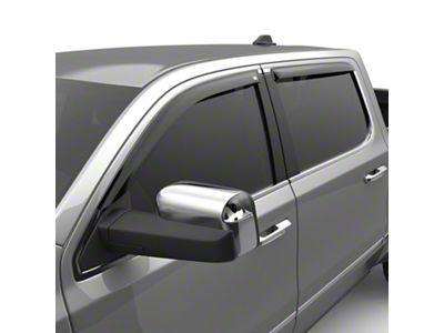 EGR Tape-On Window Visors; Front and Rear; Dark Smoke (19-25 RAM 1500 Crew Cab)