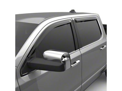 EGR Tape-On Window Visors; Front and Rear; Dark Smoke (19-23 RAM 1500 Crew Cab)