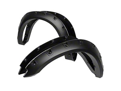 Terrain Fender Flares; Smooth Matte Black (09-18 RAM 1500, Excluding Express, Rebel & Sport)