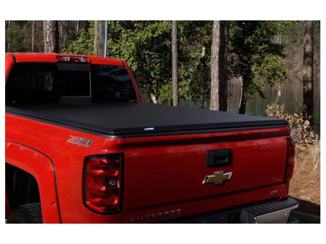 Hard Fold Tonneau Cover; Black (09-18 RAM 1500 w/ 5.7-Foot Box & w/o RAM Box)