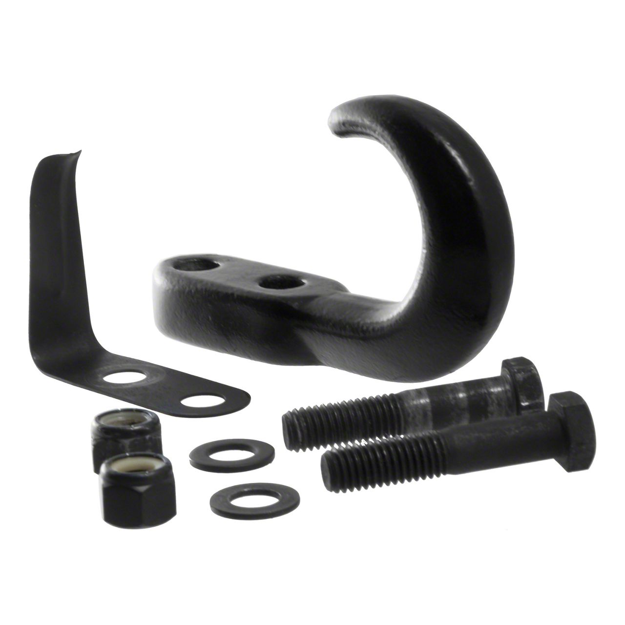 RAM 1500 Tow Hook with Hardware; Black (Universal; Some Adaptation May