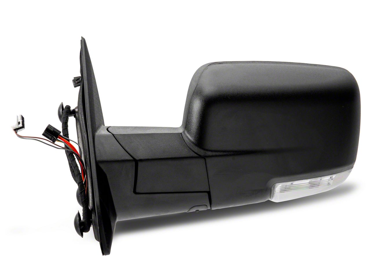Perfit Zone Pair Of Power Heated Towing Mirrors For 2009-2010 Ram 1500 – Smoke Signal & Puddle Lamps, Textured Black