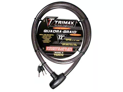 TRIMAFLEX Integrated Keyed Cable Lock; 6-Foo x 20mm