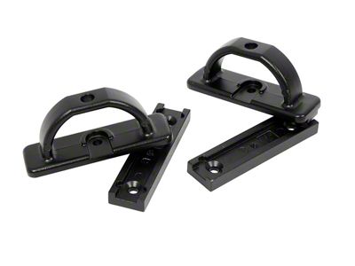 Truck Bed Tie Downs; Black (19-25 RAM 1500)