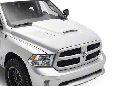 Type-SSK Style Ram Air Hood; Unpainted (09-18 RAM 1500, Excluding Rebel)