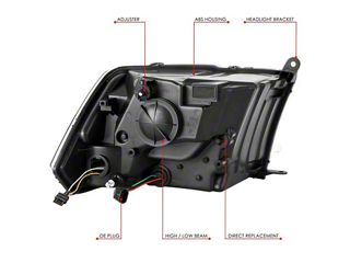 DNA Motoring For 06-09 Dodge Ram LED DRL Sequential Signal Projector Headlight Lamps Black Housing DNA Motoring For 06-09 Dodge Ram LED DRL Sequential Signal Projector Headlight Lamps Black Housing