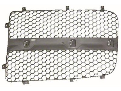 Replacement Upper Grille Insert; Matte Gray; Passenger Side (02-05 RAM 1500)