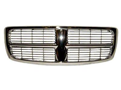 Upper Replacement Grille; Chrome (02-05 RAM 1500)