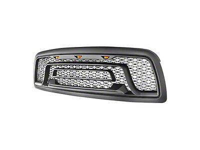 Front Grille For 2009 2010 2011 2012 Dodge Ram 1500 Bumper Matte Black
