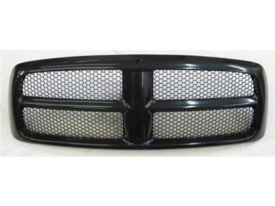 Upper Replacement Grille Shell; Black (02-05 RAM 1500)