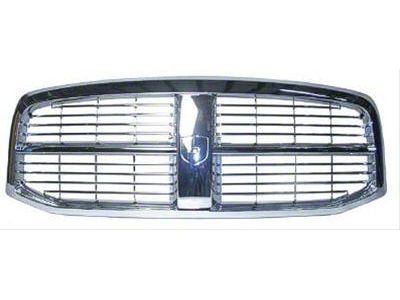 Upper Replacement Grille Shell; Chrome (06-08 RAM 1500)