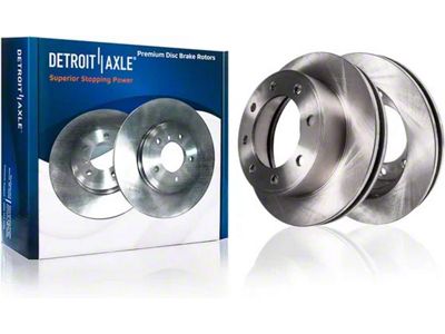 Vented 8-Lug Rotors; Front Pair (2012 RAM 1500 Tradesman HD)