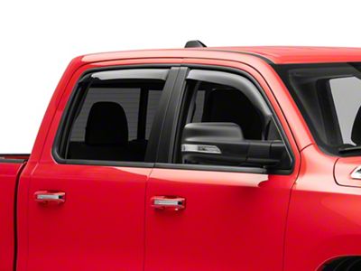Ventgard Window Deflectors; Smoked (19-25 RAM 1500 Crew Cab)