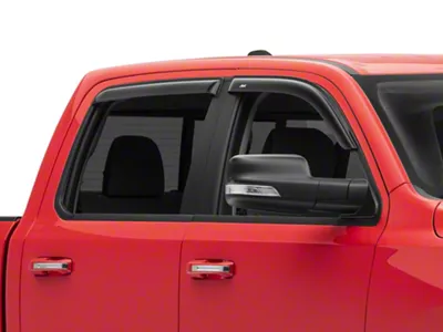 Ventvisor Window Deflectors; Front and Rear; Dark Smoke (19-24 RAM 1500 Crew Cab)